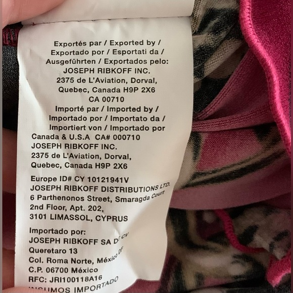 Joseph Ribkoff dress~ gorgeous pattern with side ruching - Picture 6 of 7